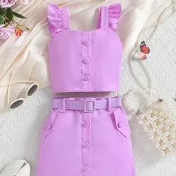 LULU & SKY Girls Top with Skirt-image-67