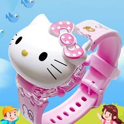 SWADESI STUFF Kids Dial & Straps Digital Automatic Watch 3D KITTY 991-29