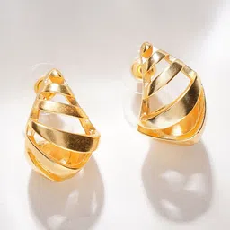 JAYPORE Gold-Plated Contemporary Drop Earrings-image-4