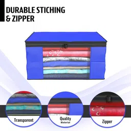 Kuber Industries Blue Set of 6 Regular Drawer Organiser Organisers image 4