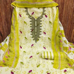 MANVAA Embellished Unstitched Dress Material-image-9