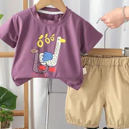 LULU & SKY Boys Printed T-shirt with Shorts-picture-13