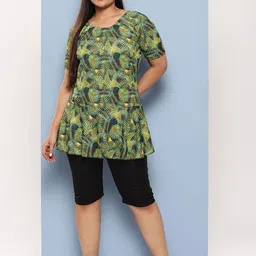 Aarika Leaf Printed Swim Suit-picture-14