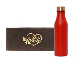INTERNATIONAL GIFT Red Copper Water Bottle With Box Home Gift Sets-picture-44