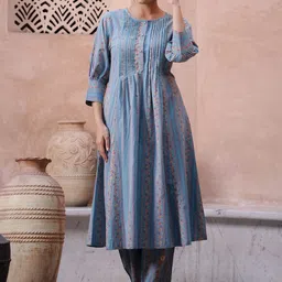 RangDeep Women Floral Printed Regular Kurta with Trousers & With Dupatta-picture-25
