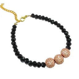 CHARMS Black Artificial Stones Anklet-image-7
