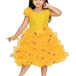 CHANDRIKA Ruffled Fit & Flare Dress-picture-1