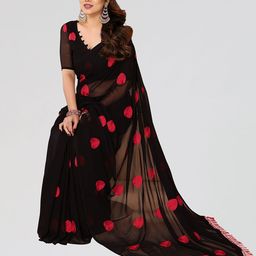 Moda Rapido Embellished Sequinned Poly Chiffon Saree image 2