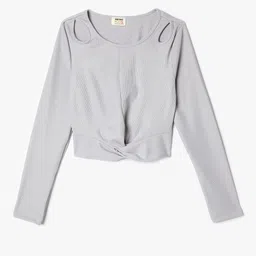 Koton Girls Round Neck Long Sleeves Top-image-93