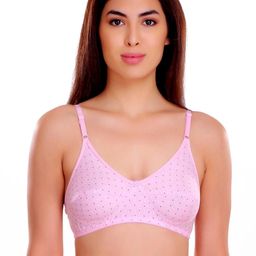 Samvar Pink Cotton Non-Wired Non Padded Minimizer Bra-picture-27