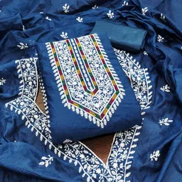 KALINI Embroidered Unstitched Dress Material-image-75