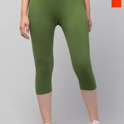 CKARFE Pack of 2 Women Cotton Skinny Fit Capris-image-86