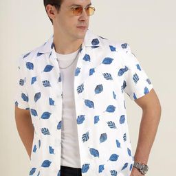 Hancock Men Relaxed Tropical Printed Casual Resort Shirt-picture-31