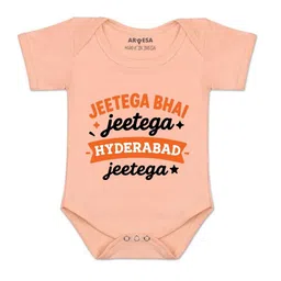 Arvesa Kids-Unisex Peach Cotton Rompers-picture-18