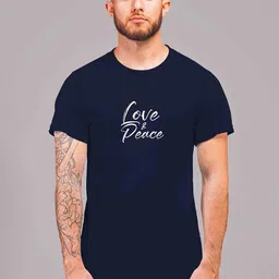 Raregems Men Printed Pure Cotton Applique T-shirt-picture-33