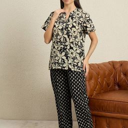 July Women Ethnic Motifs Printed Pure Cotton Night suit-image-60