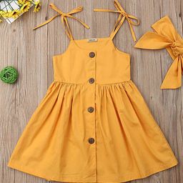 INCLUD Girls Solid Fit & Flare Above Knee Dress-image-59