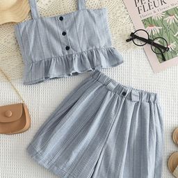 LULU & SKY Girls Top with Shorts-image-26