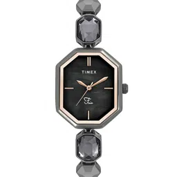 Timex Women Brass Dial & Stainless Steel Bracelet Style Straps Analogue Watch TWEL21102-image-12