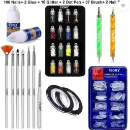 New Trending Nail Art Combo Kit (Multicolor)-7