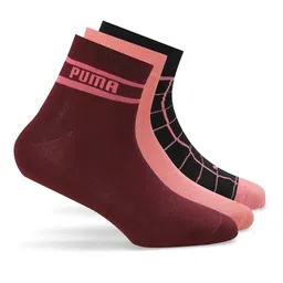 Puma Sports Quarter Unisex Pack Of 3 Pure Cotton Ankle Length Socks-image-80