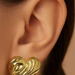 ISHTAARA Gold-Plated Stainless Steel Earrings-image-32