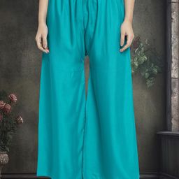 GRACIT Women Flared Knitted Ethnic Palazzos-image-98