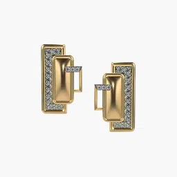 VALANOVA 14Kt Yellow Gold 0.60 Carat Lab Grown Diamond Earrings-image-90
