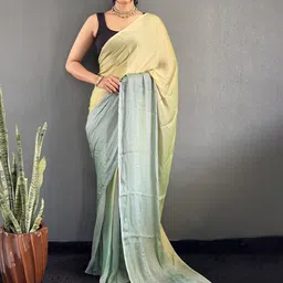 DIVASTRI Tie and Dye Dyed Pure Georgette Ready to Wear Saree-27
