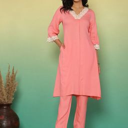 KASYA Textured Tunic & Trousers Co-Ord Set-picture-37