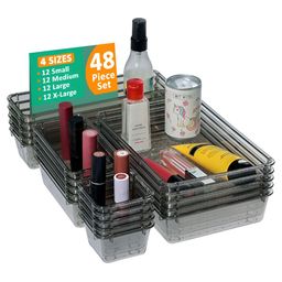Myntra Elegant Homes Black 48 Pieces Drawer Organisers-image-98