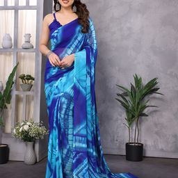 Moda Rapido Tie and Dye Pure Georgette Saree-picture-49