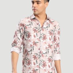 Bene Kleed Men Floral Printed Spread Collar Casual Shirt-picture-6