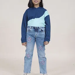 KiddoPanti Girls Hooded T-shirt with Trouser-image-53