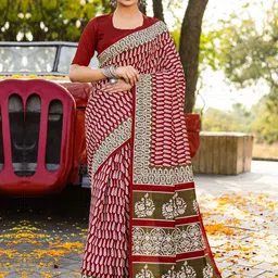 all about you Bagh Pure Silk Designer Dabu Saree-image-58