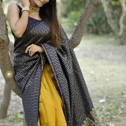 RASVRITI Art Silk Saree With Blouse Piece-picture-32