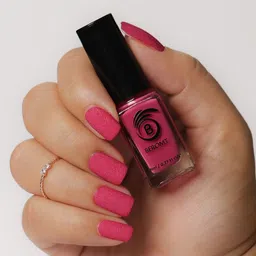 BEROMT Matte Sugar Crush Quick Dry Nail Polish- 8 ml- BNP 617 - Pink-image-42