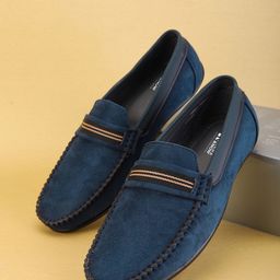 HERE&NOW Men Suede Loafers-picture-34