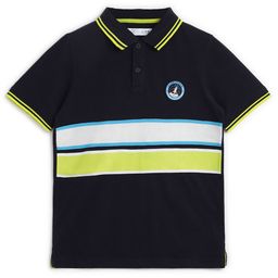 Alan Jones Boys Striped Polo Collar Cotton T-shirt-image-35