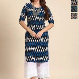 Anouk Rustic Women Pack Of 4 Ethnic Motifs Printed Kurta-picture-45