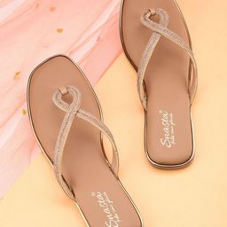 Snasta Women Textured Open Toe Flats-image-110