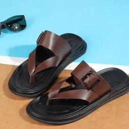 DAVINCHI Men Leather Comfort Sandals-image-30