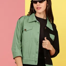 Kaali Peeli Men Crop Outdoor Denim Jacket with Embroidered-image-97