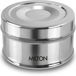 Steel Snack Stainless Steel Tiffin, 700 ml, Steel Plain 1 Containers Lunch Box-image-81