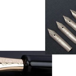 Common Fit Fountain Pen Nib - Fine Point - Chrome Plated - set of 5 pc. Pen Clip-22