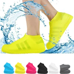 Reusable Waterproof Silicone Shoe Covers for Kids Silicone Multicolor High Ankle Shoe Cover-image-96