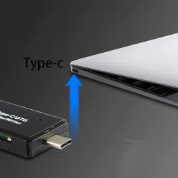 TECHGEAR USB Type C SD Card Reader,USB 2.0 SD Card Reader OTG Adapter for , Micro SD Card Reader image 5