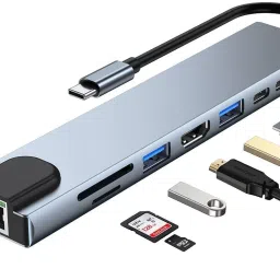 Etzin Type C to Ethernet Adapter with 4K HDMI Adapter (8-in-1) USB Adapter-18
