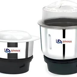 Combo Chutney Jar Mixer Jar (250ml 500ml) Fit on 2 Lock & 4 Teeth Coupler Mixer Juicer Jar-picture-1