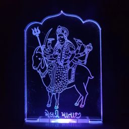 MELDI MATAJI Acrylic 3D Illusion RGB 7 Colour Changing LED Plug and Play Night Lamp-image-45